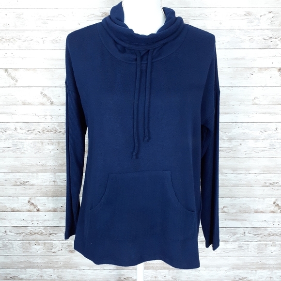 Style & Co. Tops - Style & Co Top XS Tie Neck Front Pocket 605